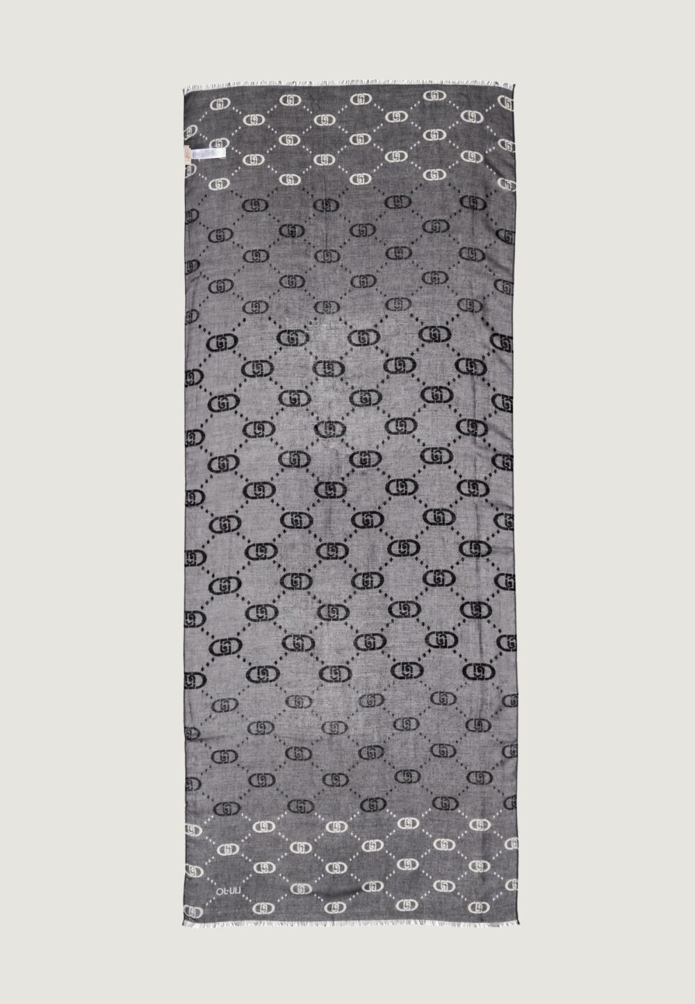 Pashmina Liu-Jo ECS STOLA DEGRADE LOGO 70X180 Nero - Foto 4