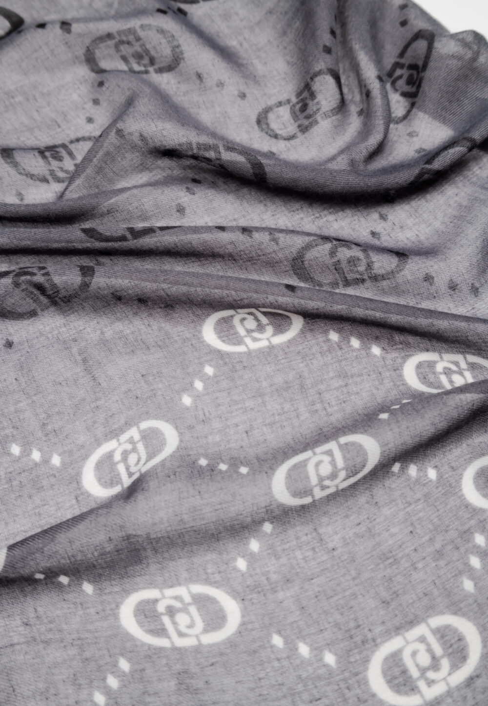 Pashmina Liu-Jo ECS STOLA DEGRADE LOGO 70X180 Nero - Foto 2