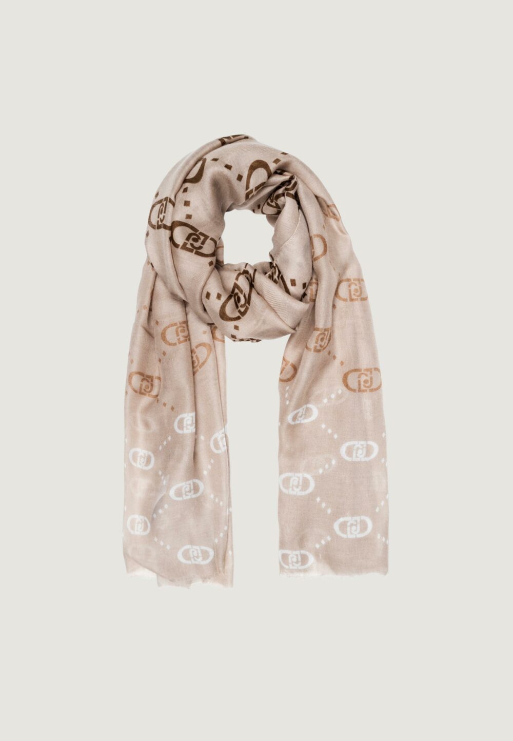 Pashmina Liu-Jo ECS STOLA DEGRADE LOGO 70X180 Terra - Fango - Foto 1