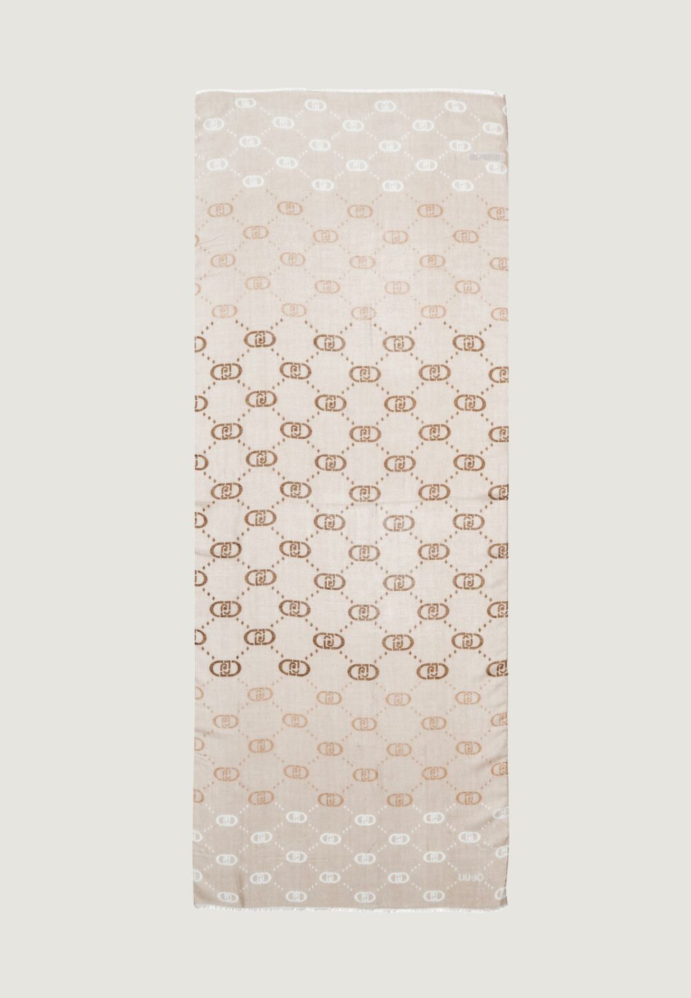 Pashmina Liu-Jo ECS STOLA DEGRADE LOGO 70X180 Terra - Fango - Foto 3