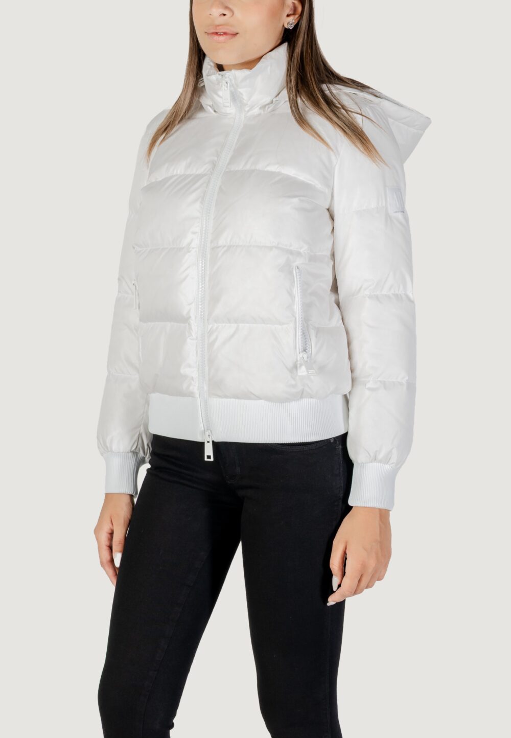 Piumino Armani Exchange DOWN JACKET Bianco - Foto 4