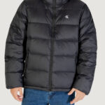 Piumino Calvin Klein Jeans LS NYLON ZIP OFF HOO Black-White - Foto 1