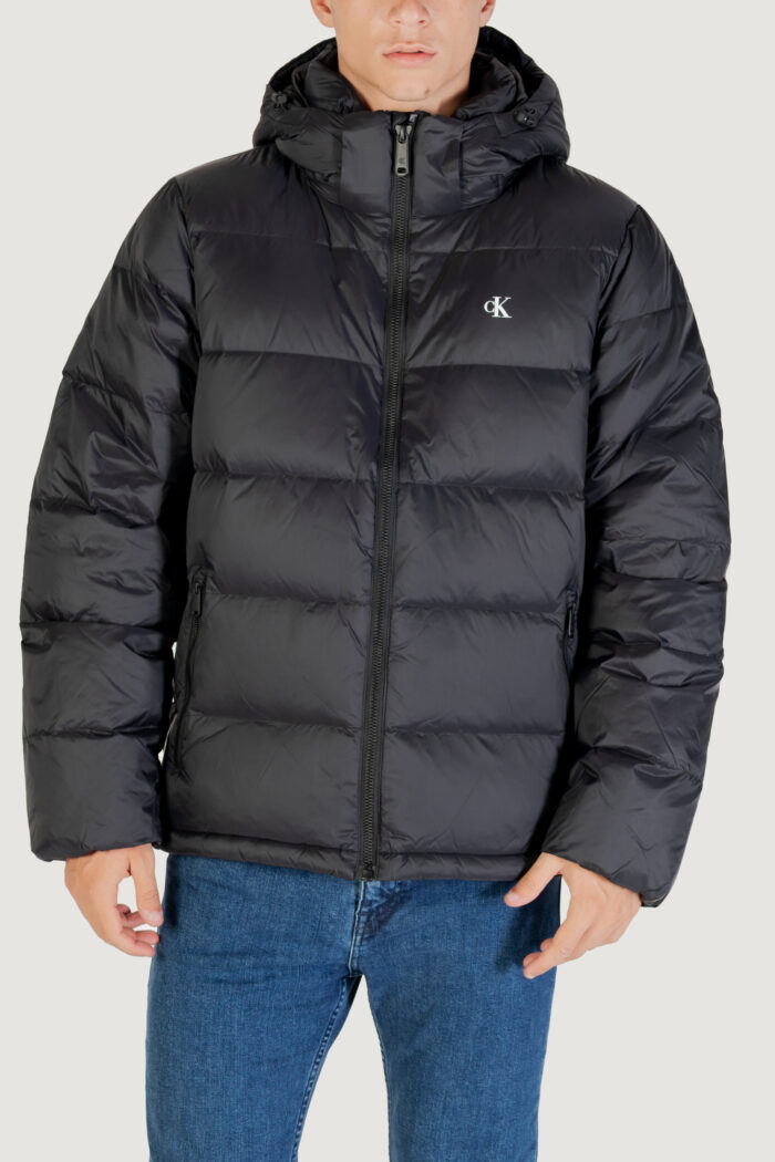 Piumino Calvin Klein LS NYLON ZIP OFF HOO Black-White – LV04RC518G