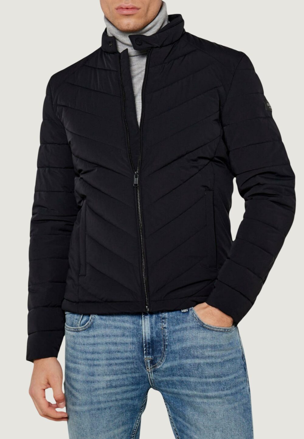 Piumino Guess STRETCH NYLON PADDED Nero - Foto 2