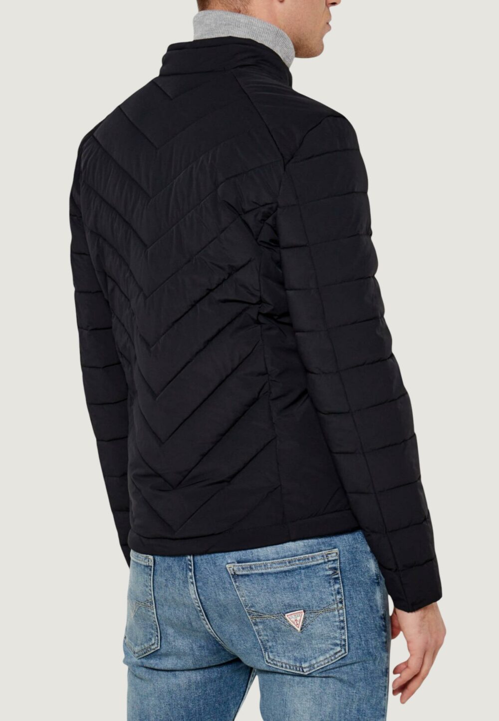 Piumino Guess STRETCH NYLON PADDED Nero - Foto 3