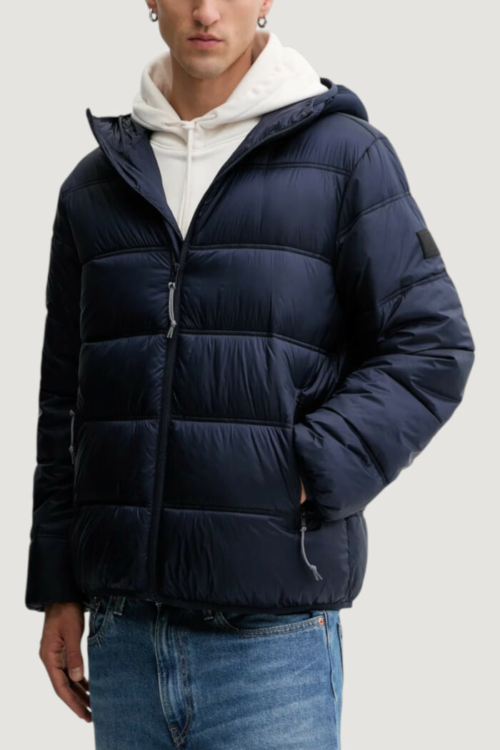 Piumino Tommy Hilfiger TJM HOODED LOGO PUFF Blue scuro – DM0DM22044