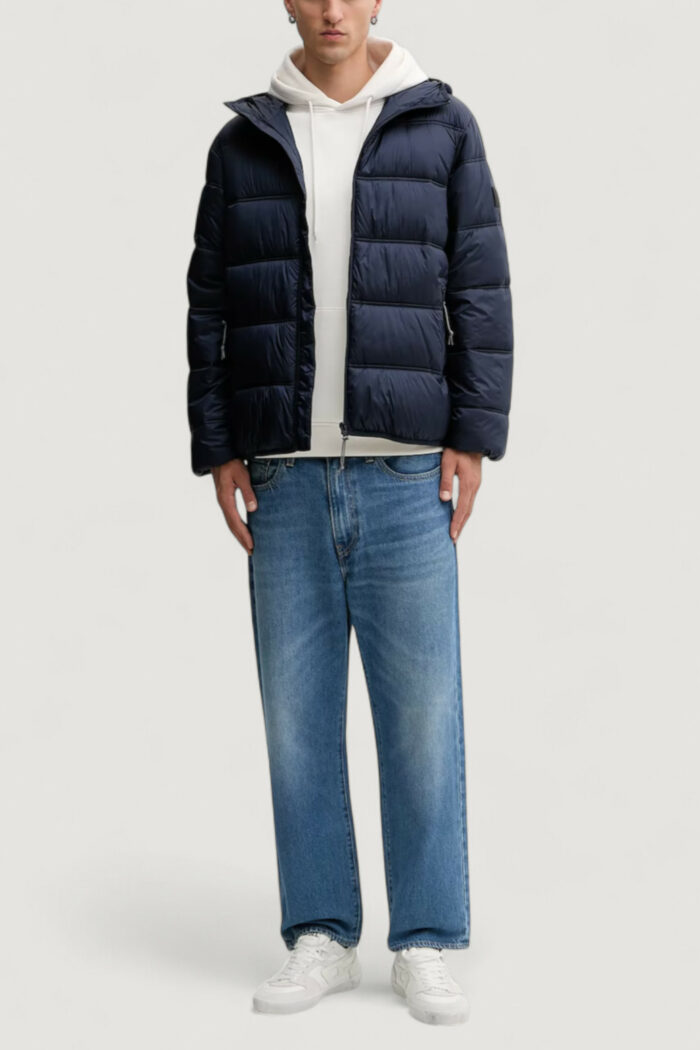 Piumino Tommy Hilfiger TJM HOODED LOGO PUFF Blue scuro – DM0DM22044