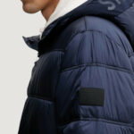 Piumino Tommy Hilfiger Jeans TJM HOODED LOGO PUFF Blue scuro - Foto 3