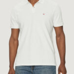 Polo manica corta Calvin Klein Jeans SS MONOGRAM PIQUE PO Bianco - Foto 1