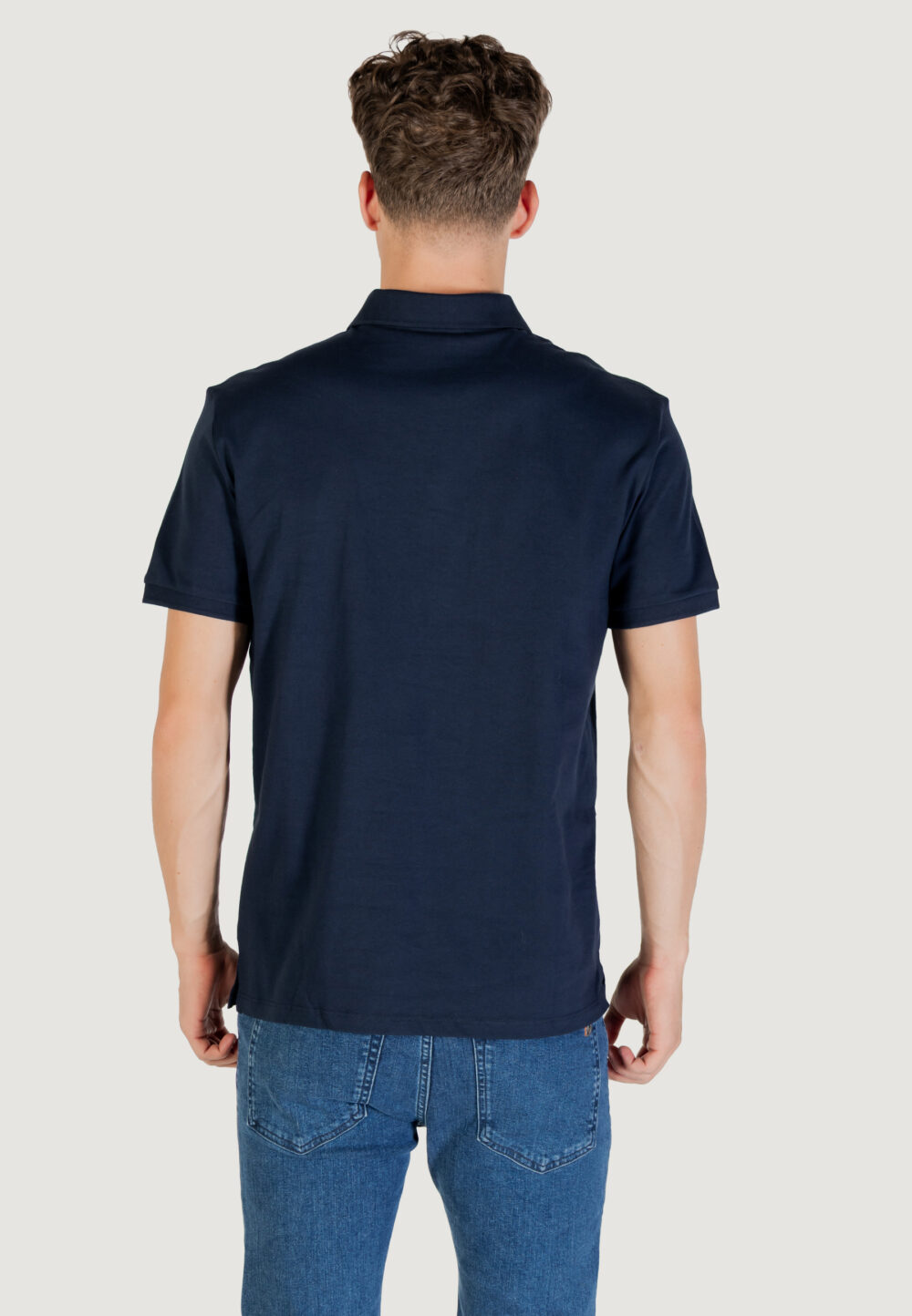 Polo manica corta Calvin Klein Jeans SS CLASSIC MONOGRAM POLO Blue scuro - Foto 4