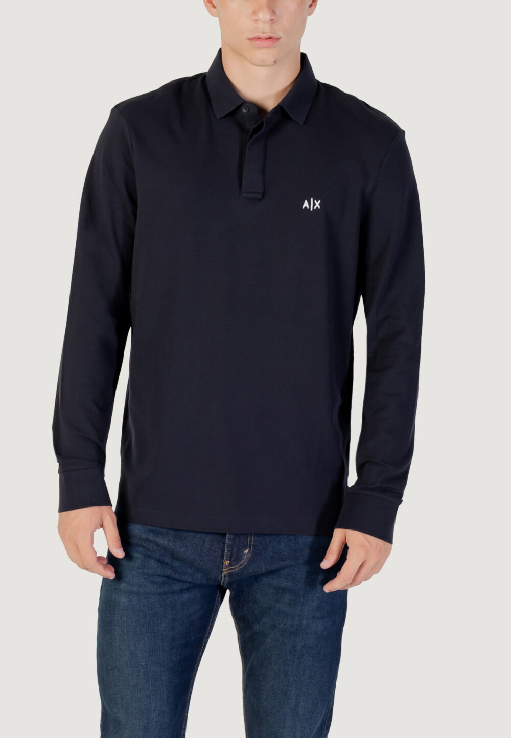 Polo manica lunga Armani Exchange  Blue scuro - Foto 1
