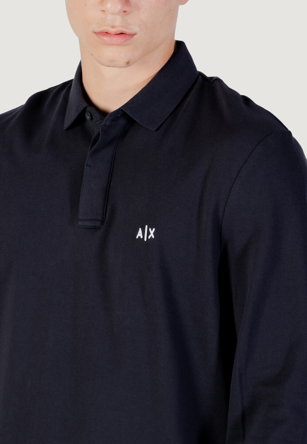 Polo manica lunga Armani Exchange  Blue scuro - Foto 2