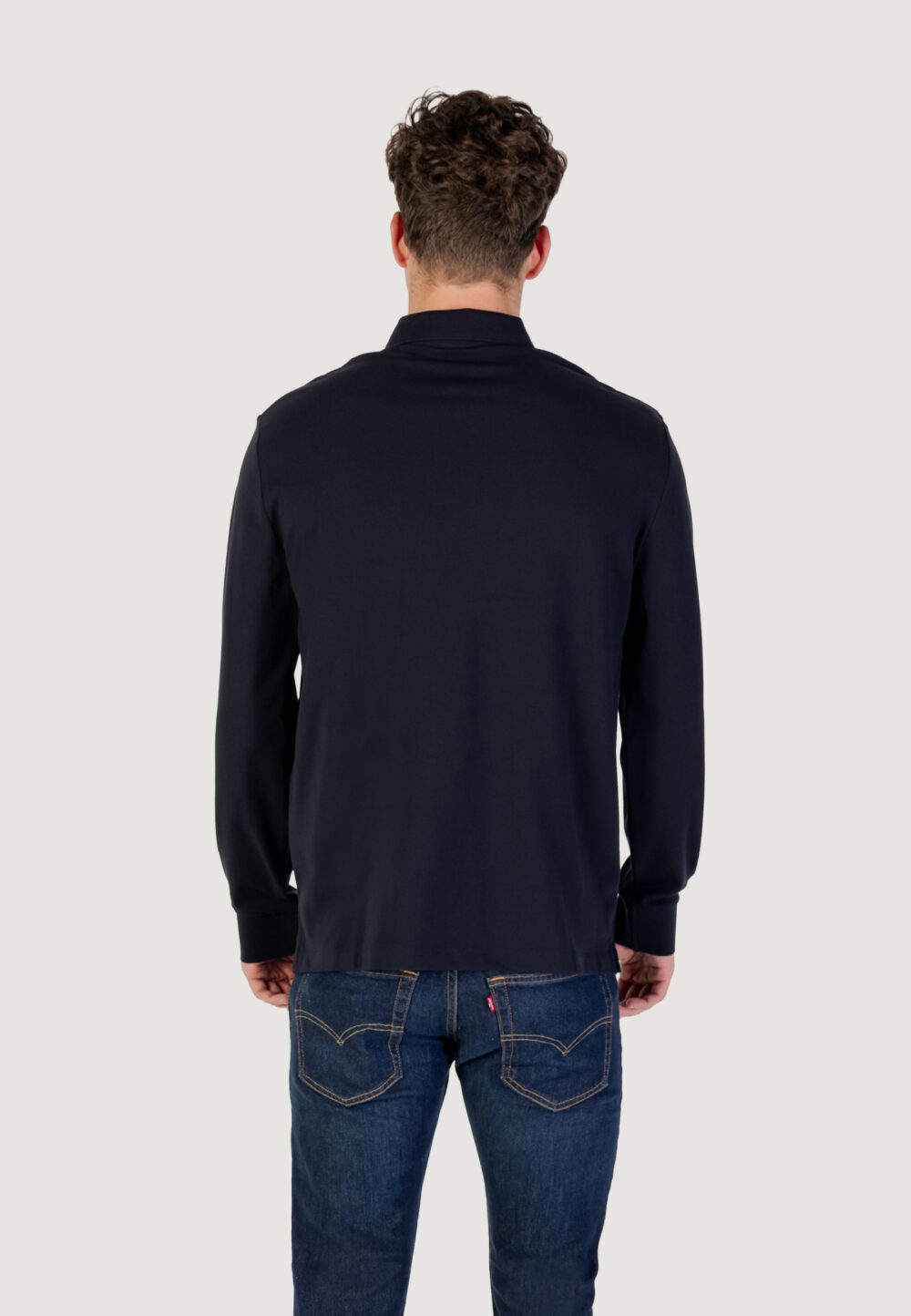 Polo manica lunga Armani Exchange  Blue scuro - Foto 5