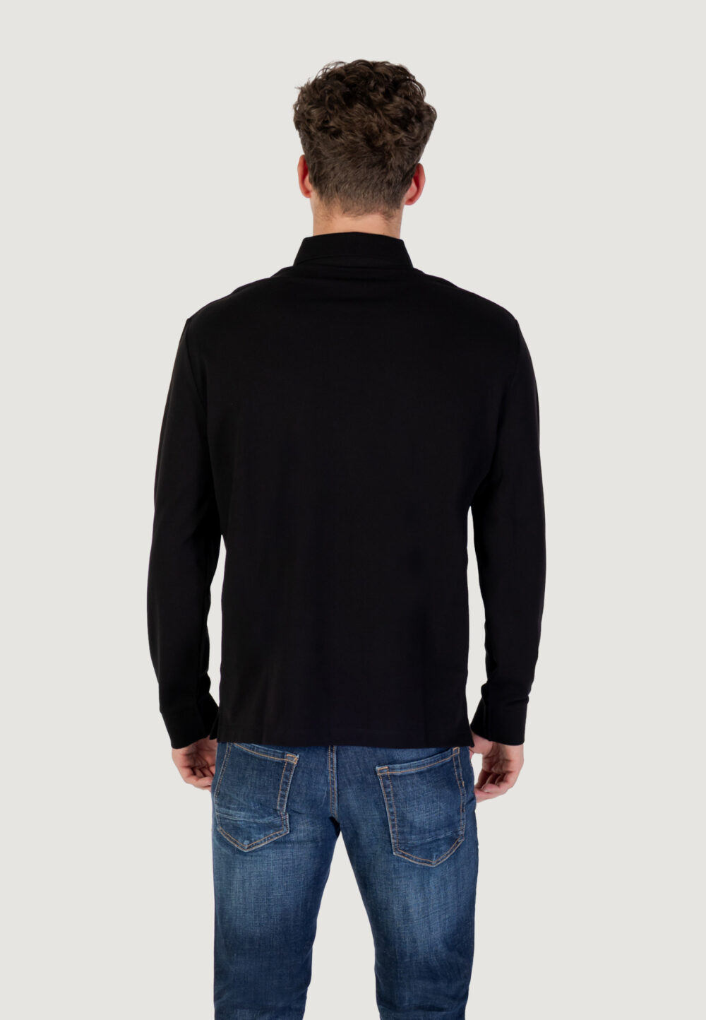 Polo manica lunga Armani Exchange  Nero - Foto 5