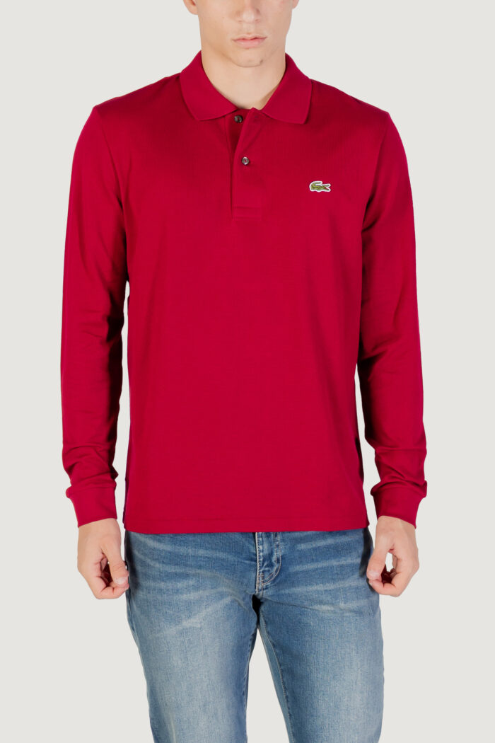 Polo manica lunga Lacoste  Bordeaux – L1312-00