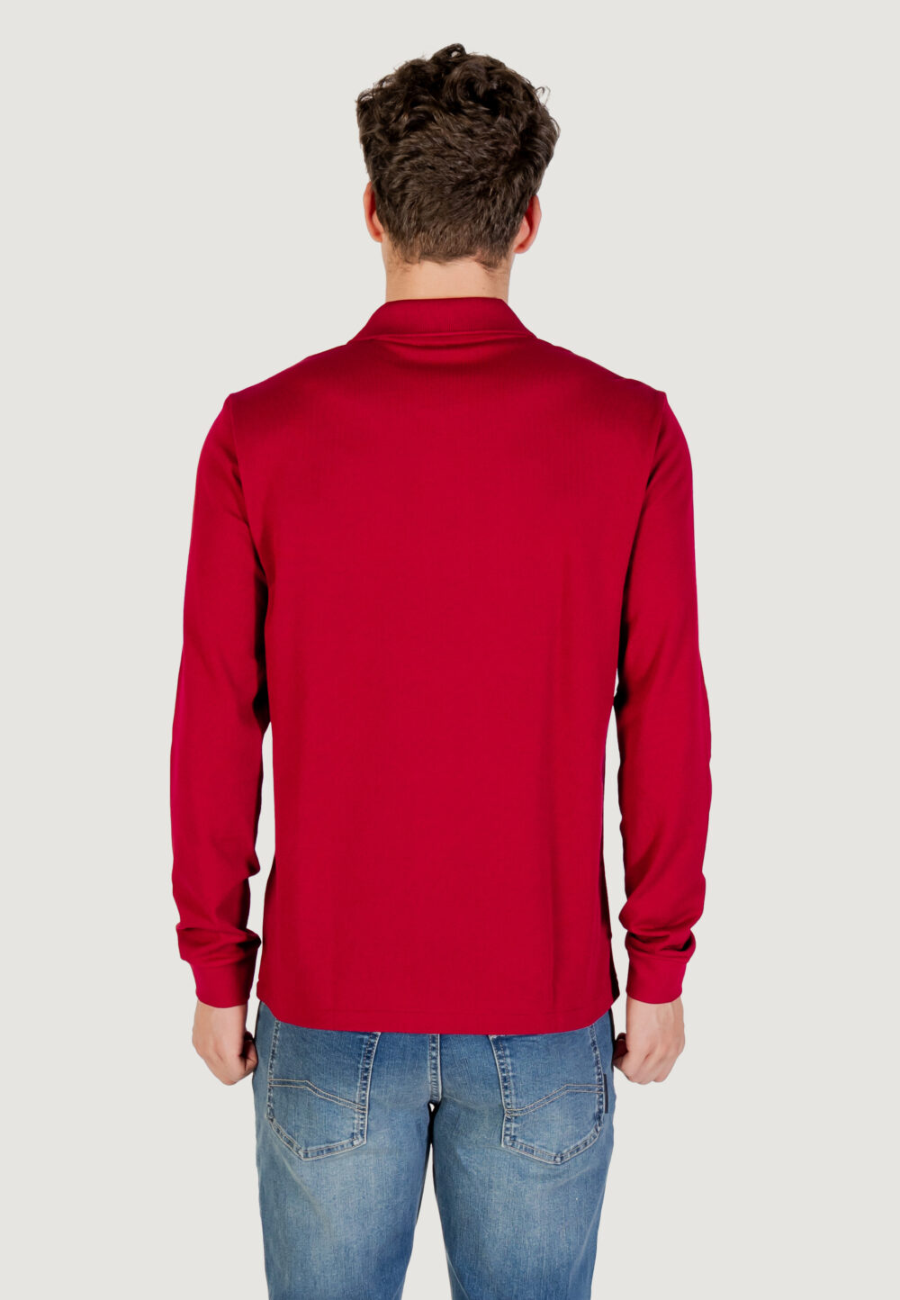 Polo manica lunga LACOSTE  Bordeaux - Foto 2