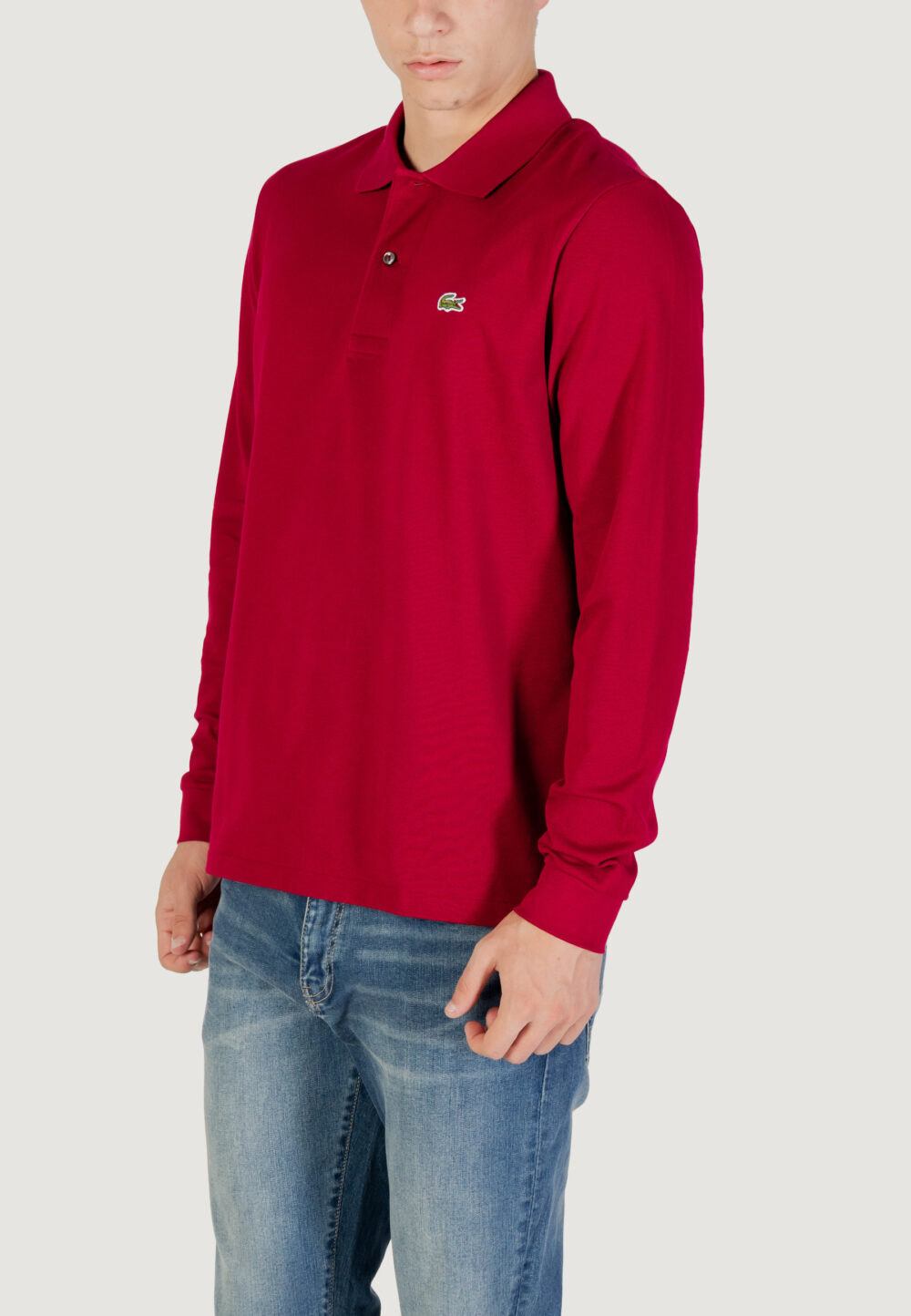 Polo manica lunga LACOSTE  Bordeaux - Foto 4