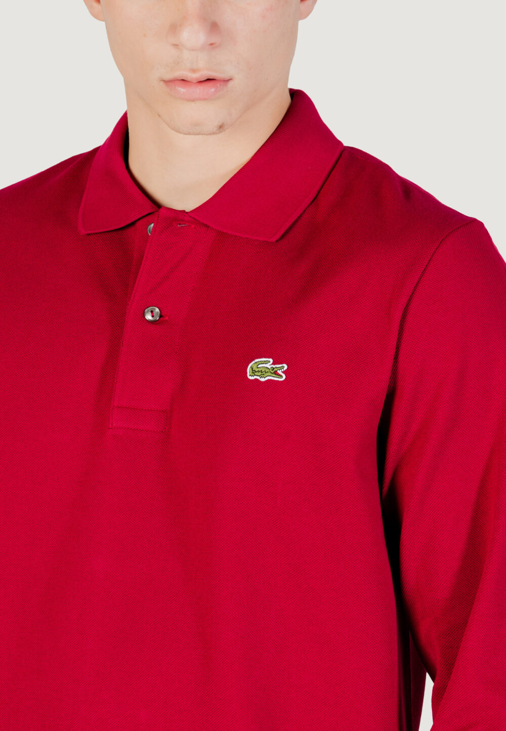 Polo manica lunga LACOSTE  Bordeaux - Foto 5
