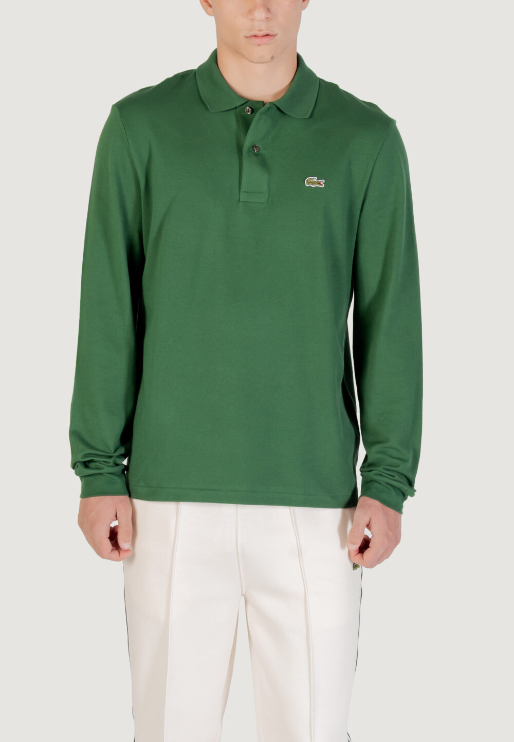 Polo manica lunga LACOSTE  Verde - Foto 1