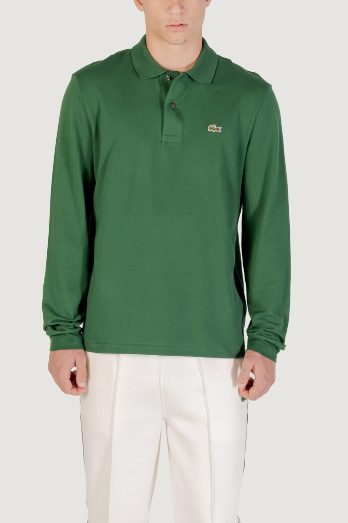 Polo manica lunga Lacoste  Verde – L1312-00
