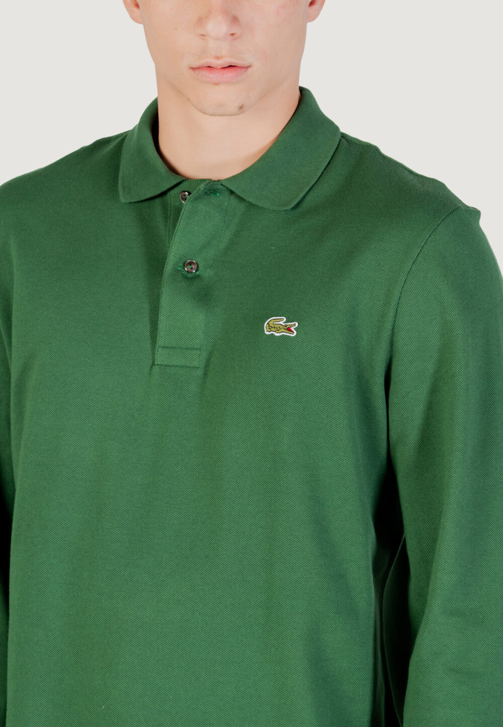 Polo manica lunga LACOSTE  Verde - Foto 5