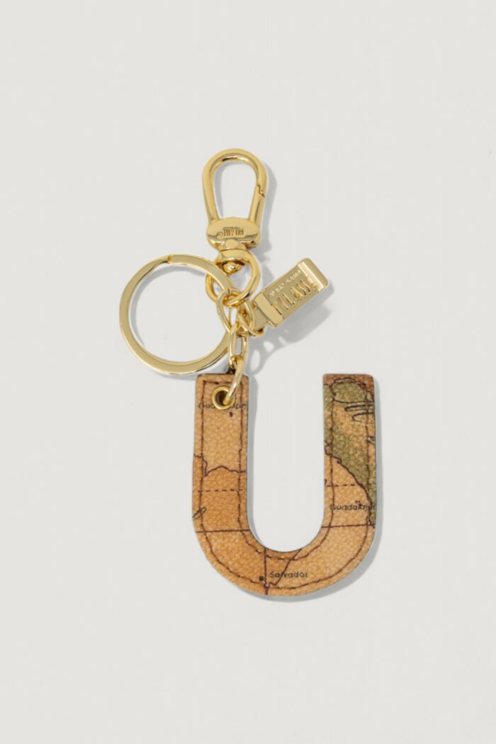 Portachiave Alviero Martini Prima Classe LETTERA U Beige