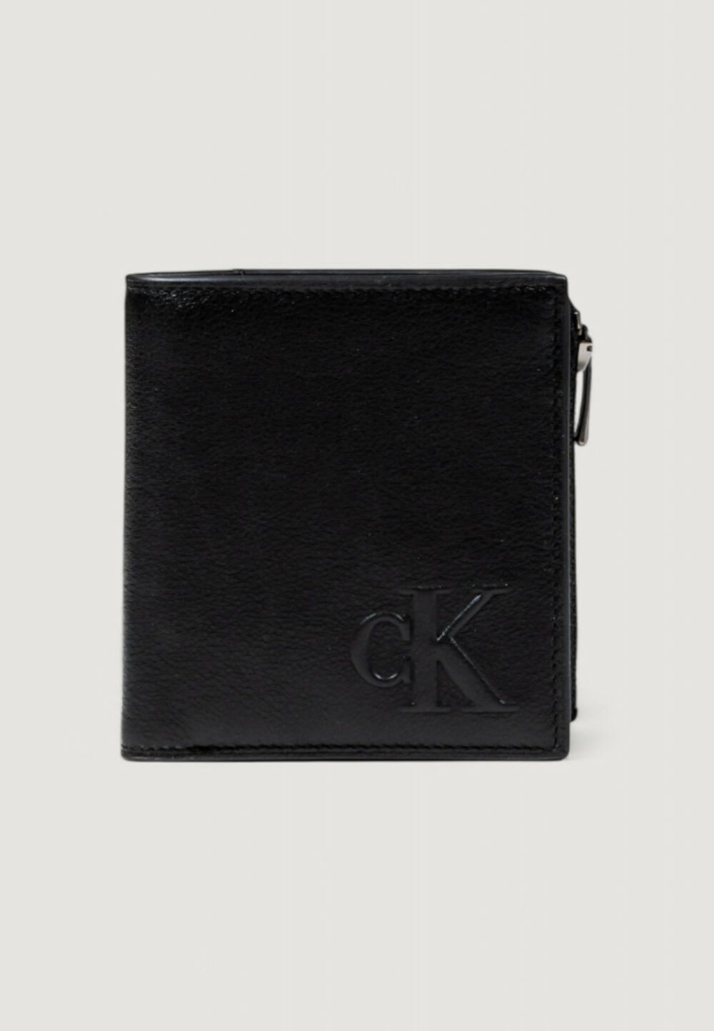 Portafoglio con portamonete Calvin Klein SCLPTD IMPRSSN CMPCT Nero - Foto 1