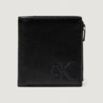 Portafoglio con portamonete Calvin Klein SCLPTD IMPRSSN CMPCT Nero - Foto 1