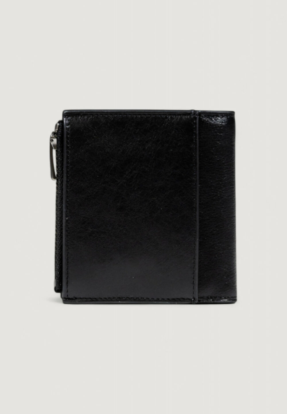 Portafoglio con portamonete Calvin Klein SCLPTD IMPRSSN CMPCT Nero - Foto 4