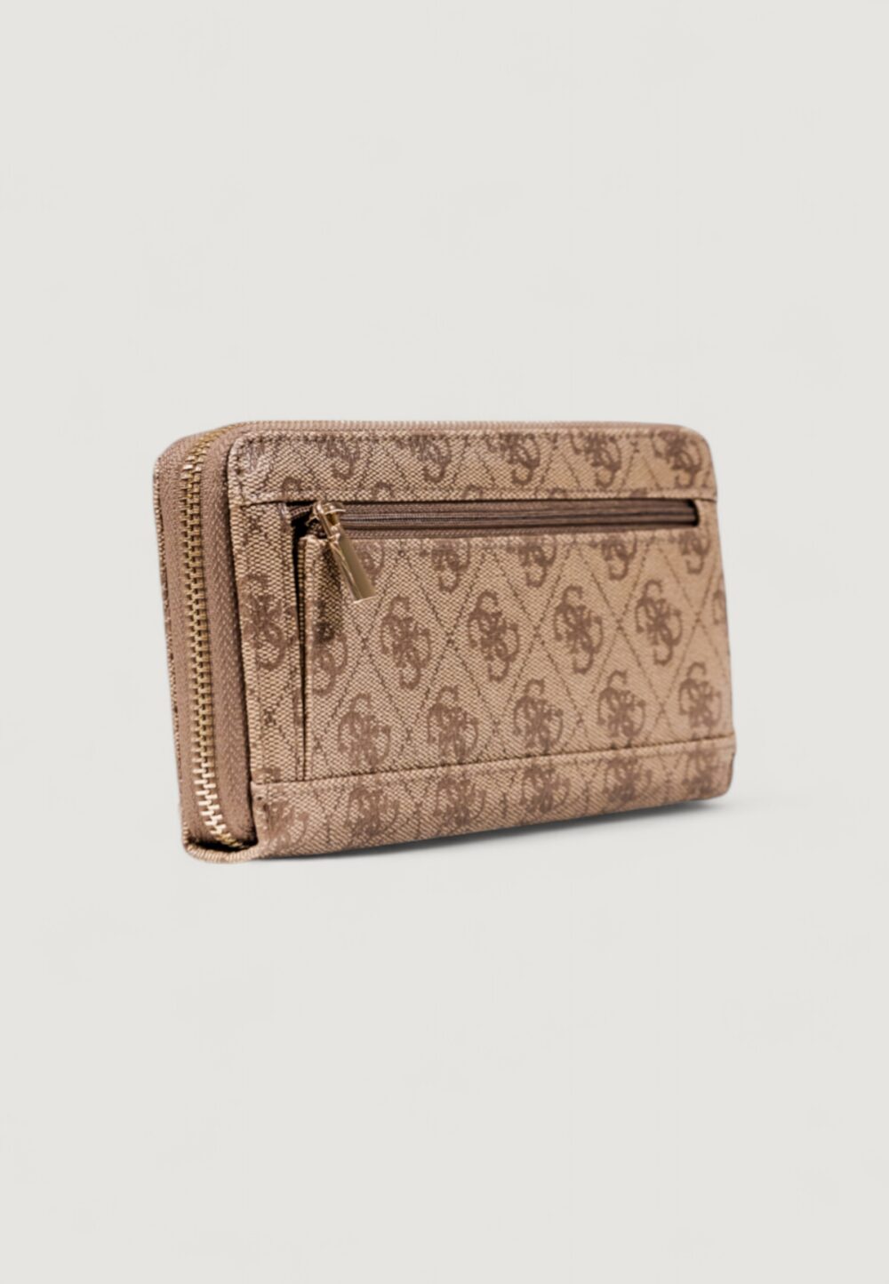 Portafoglio grande Guess LAUREL II SLG LARGE ZIP AROUND Beige - Foto 4