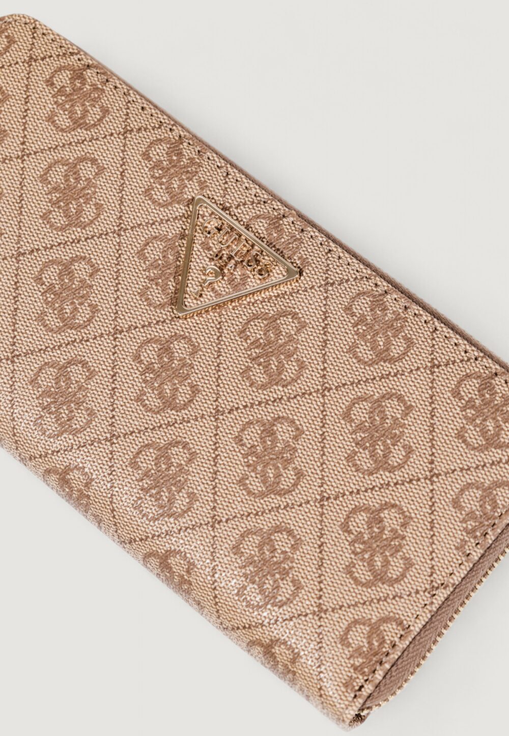 Portafoglio grande Guess LAUREL II SLG LARGE ZIP AROUND Beige - Foto 5