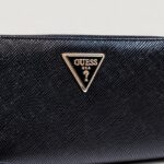 Portafoglio grande Guess LAUREL II SLG LARGE ZIP AROUND Nero - Foto 2