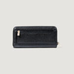 Portafoglio grande Guess LAUREL II SLG LARGE ZIP AROUND Nero - Foto 4