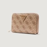 Portafoglio medio Guess LAUREL II SLG MED ZIP AROUND Beige - Foto 2