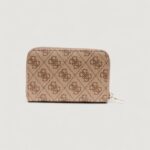 Portafoglio medio Guess LAUREL II SLG MED ZIP AROUND Beige - Foto 3