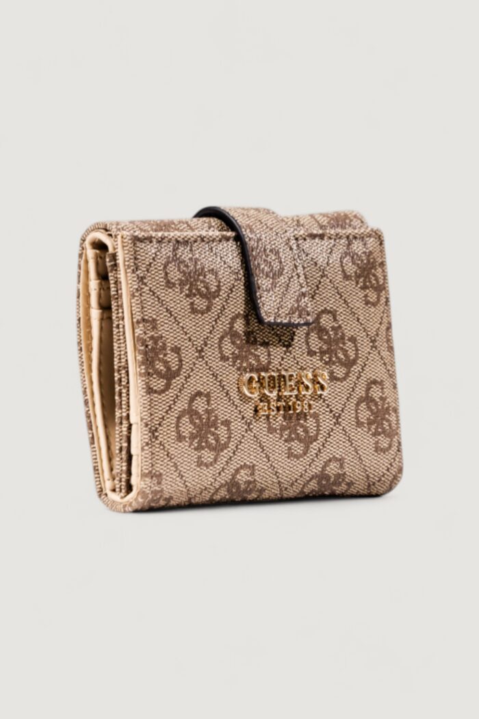 Portafoglio piccolo Guess LAUREL II SLG PETITE TRIFOLD Beige – SWSG74 59138