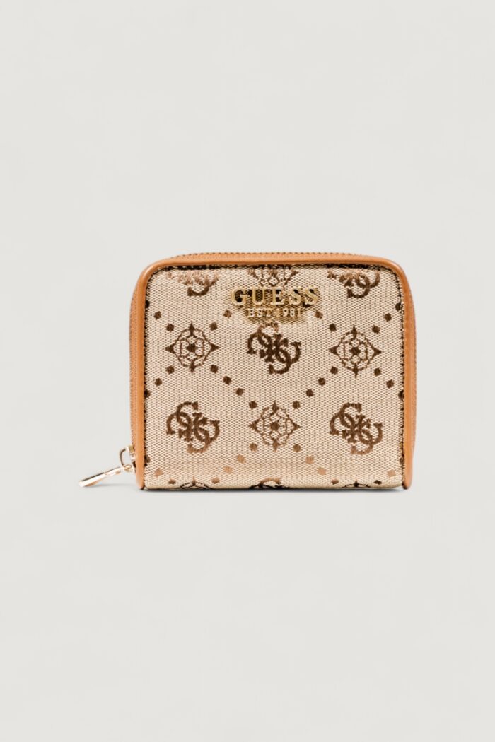 Portafoglio piccolo Guess NEDA SLG SMALL ZIP AROUND Beige – SWJP96 54137
