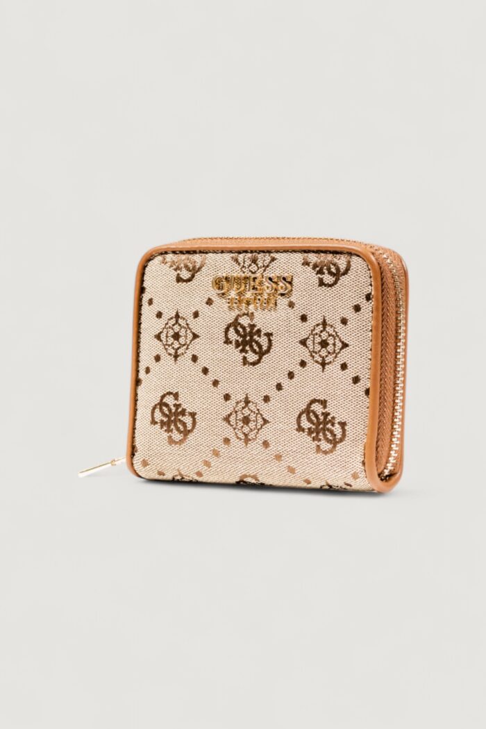 Portafoglio piccolo Guess NEDA SLG SMALL ZIP AROUND Beige – SWJP96 54137