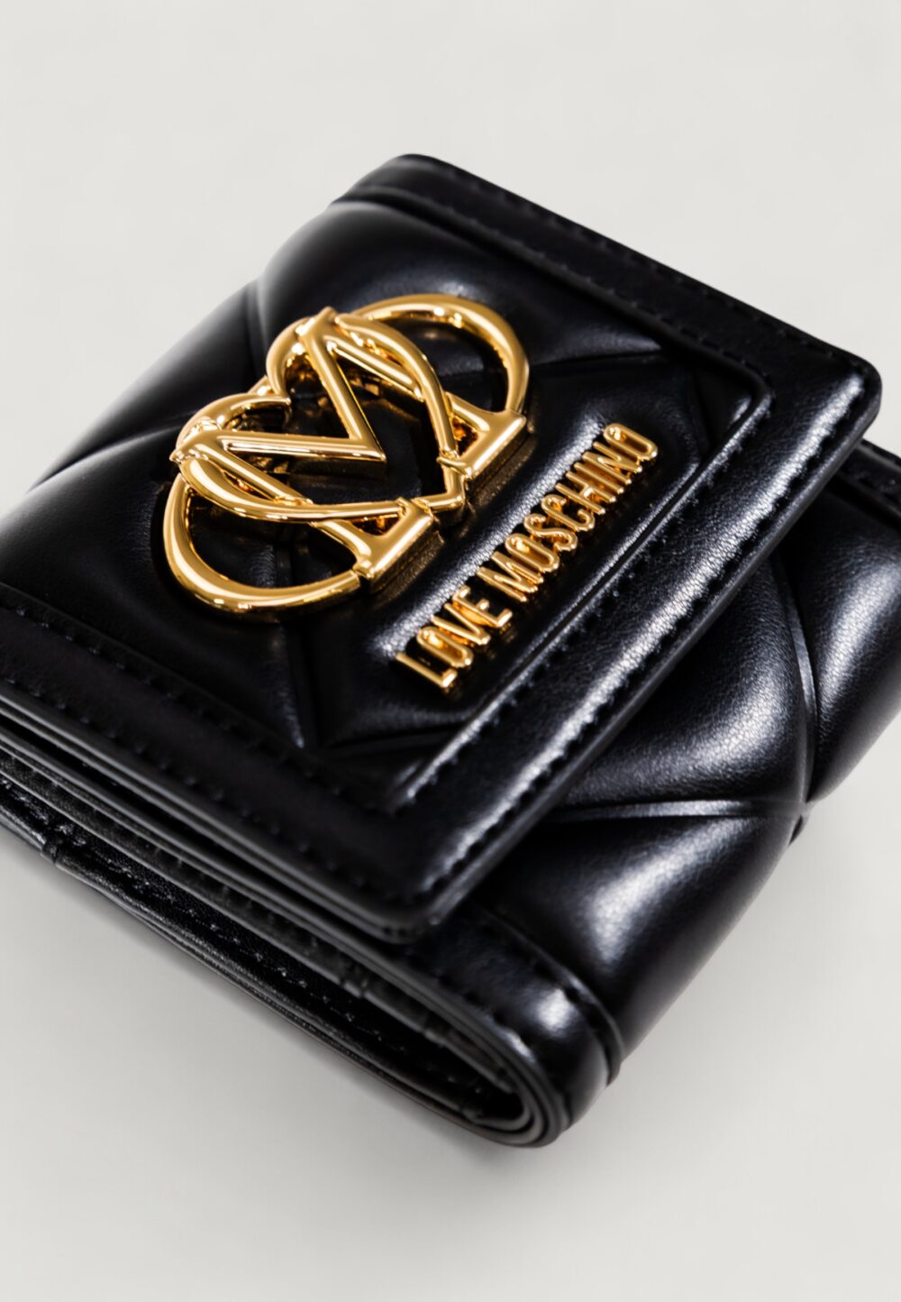 Portafoglio piccolo Love Moschino SOFT Nero - Foto 2
