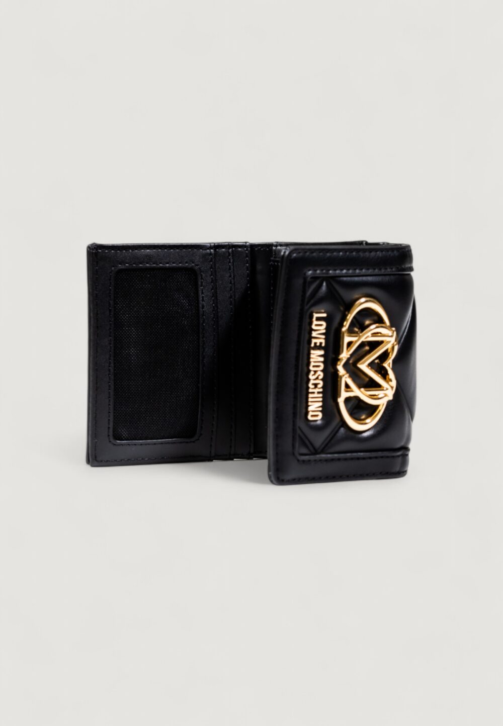 Portafoglio piccolo Love Moschino SOFT Nero - Foto 5