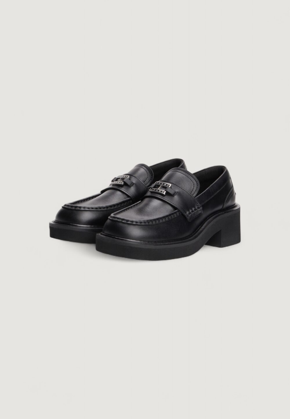 Scarpe con tacco Tommy Hilfiger Jeans TJW CHUNKY HEEL LOAF Nero - Foto 2