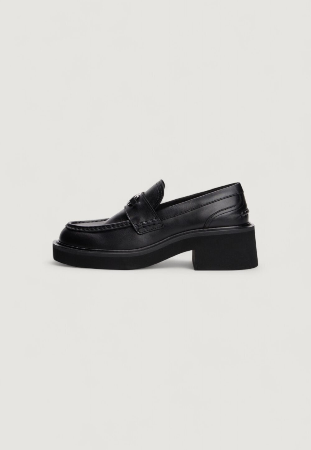 Scarpe con tacco Tommy Hilfiger Jeans TJW CHUNKY HEEL LOAF Nero - Foto 3