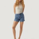 Shorts Vero Moda VMZURI HR LOOSE SHORTS MIX NOOS Denim chiaro - Foto 4