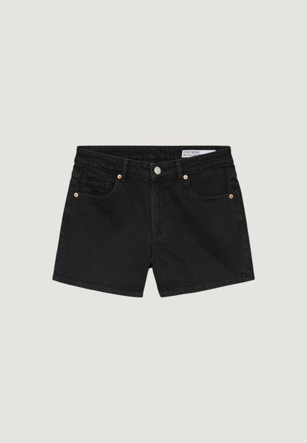 Shorts Vero Moda VMTESS MR SHORT DNM SHORTS MIX GA NOOS Nero - Foto 2