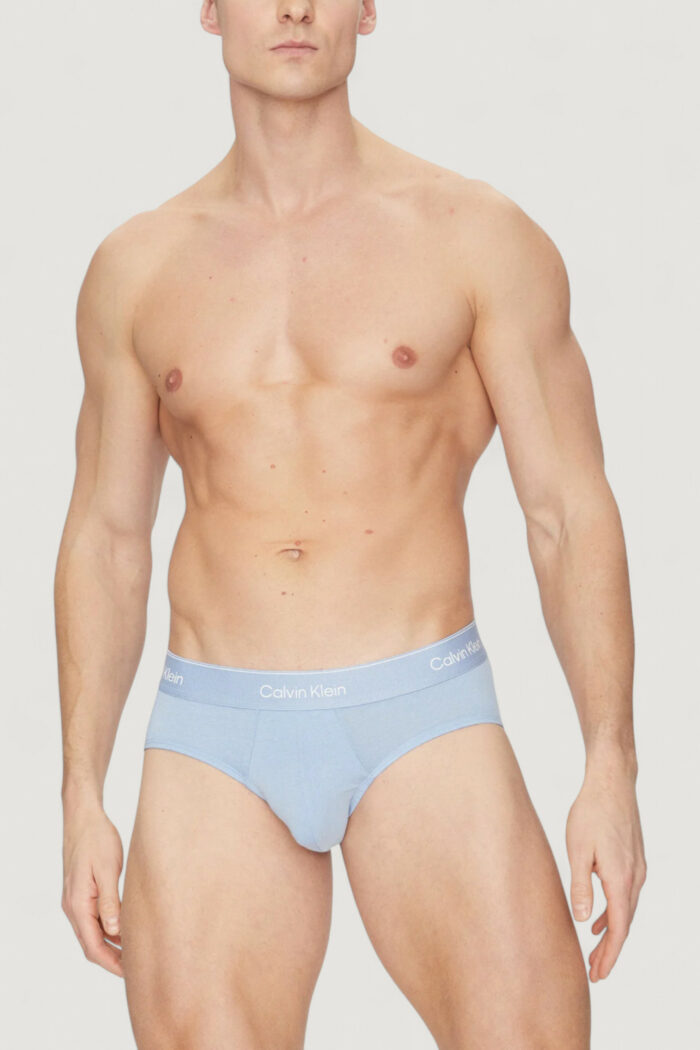 Slip Calvin Klein Underwear HIP BRIEF 3PK Celeste – LV00NB4388