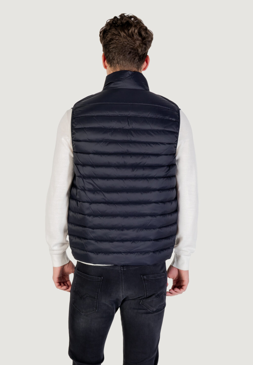Smanicato Armani Exchange DOWN WAISTCOAT Blue scuro - Foto 5