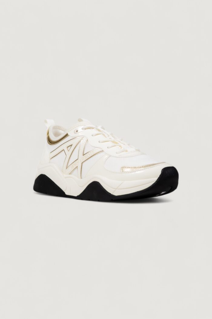 Sneakers Armani Exchange MICRO SUEDE Bianco – Oro