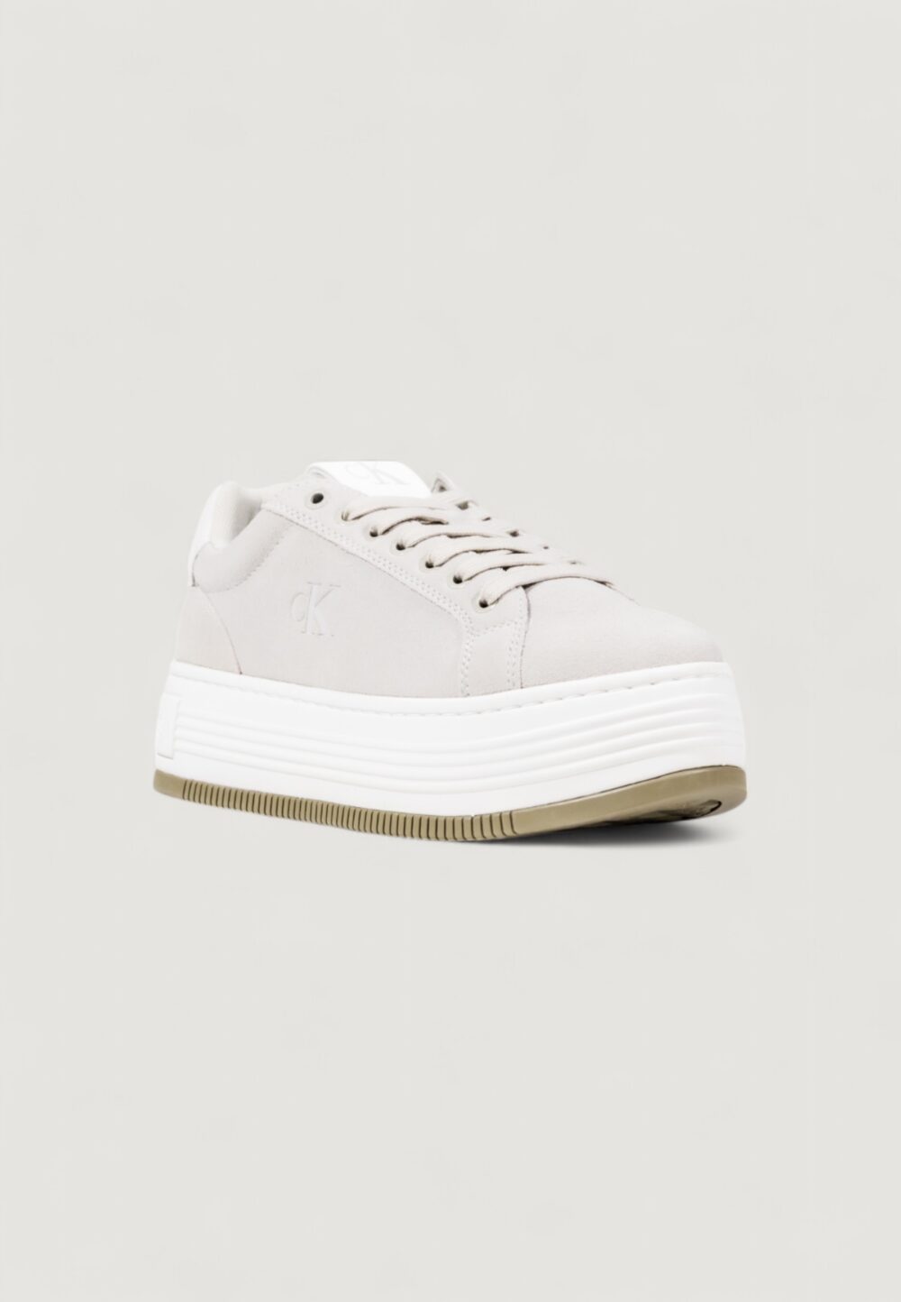 Sneakers Calvin Klein Jeans BOLD FLATF LOW LACE Grigio - Foto 2