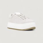Sneakers Calvin Klein Jeans BOLD FLATF LOW LACE Grigio - Foto 2