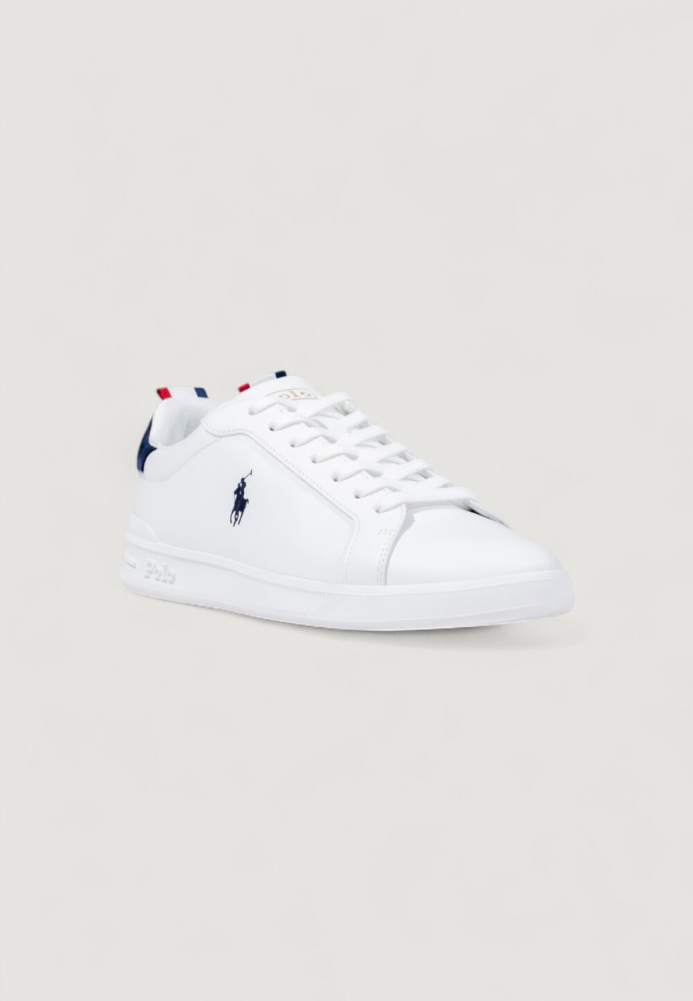 Sneakers Ralph Lauren HRT CT II-SNEAKERS-LOW TOP LACE Bianco - Blu - Foto 2